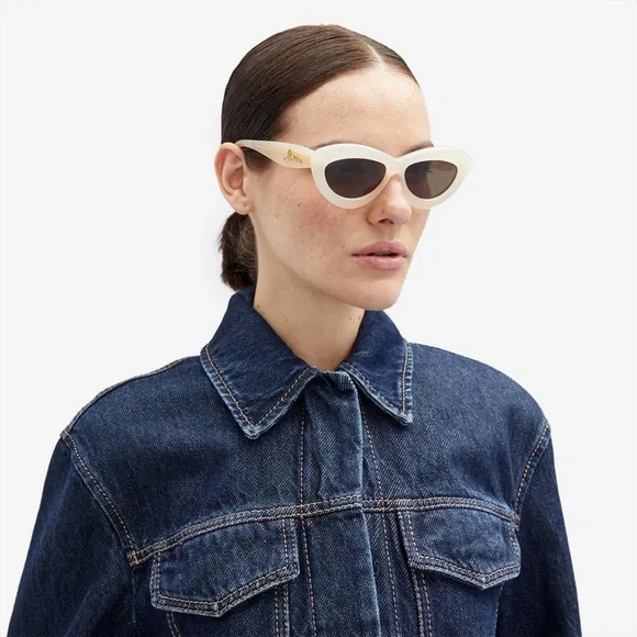 Loewe White Cat Eye Sunglasses